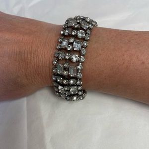 Vintage Art Deco Style Rhinestone Costume Bracelet